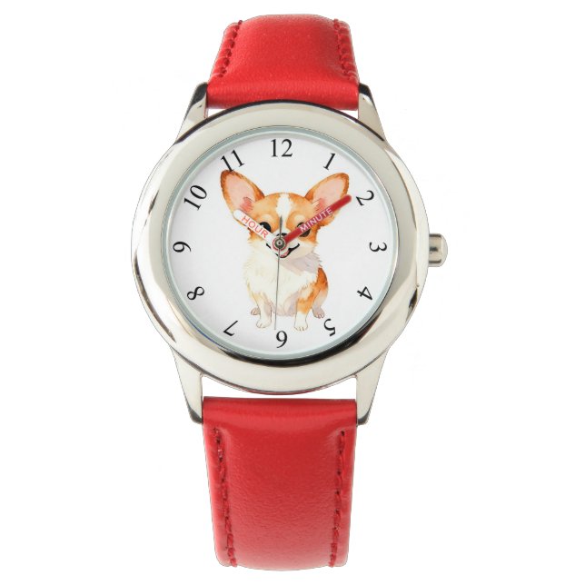 Dog Grooming Personalized Luxury Trendy Collection Watch (Front)