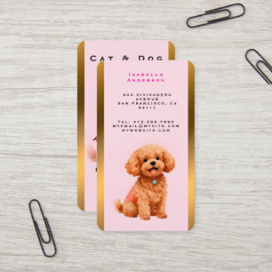 Dog Grooming Personalized Modern Collection Business Card