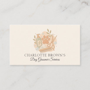 Dog Grooming Pet Care Animal Groomer Pet Salon Business Card