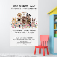 Dog grooming pet sitter Canine walker business