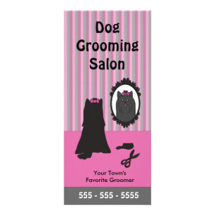 Dog Grooming Rack Card - Personalizable (2 sided)