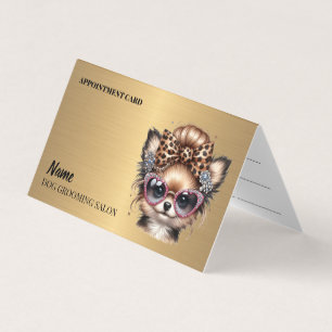 Dog grooming salon Appointment Business Card
