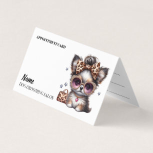 Dog grooming salon Appointment Business Card