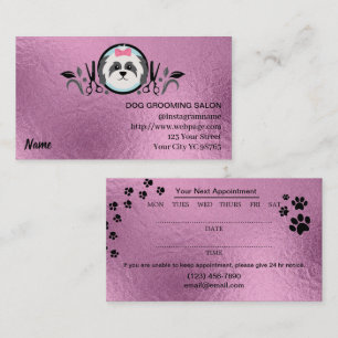 Dog grooming Salon Business Card