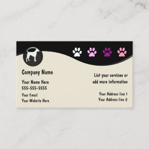Dog Grooming Salon Business Card
