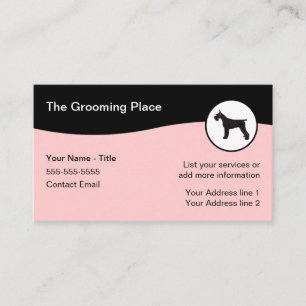 Dog Grooming Salon Business Card Design
