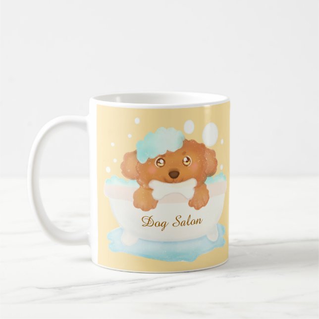 Dog Grooming Salon Coffee Mug (Left)