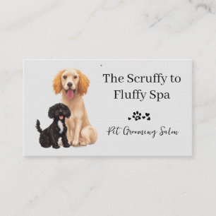 Dog Grooming Salon Pet Care Business Card