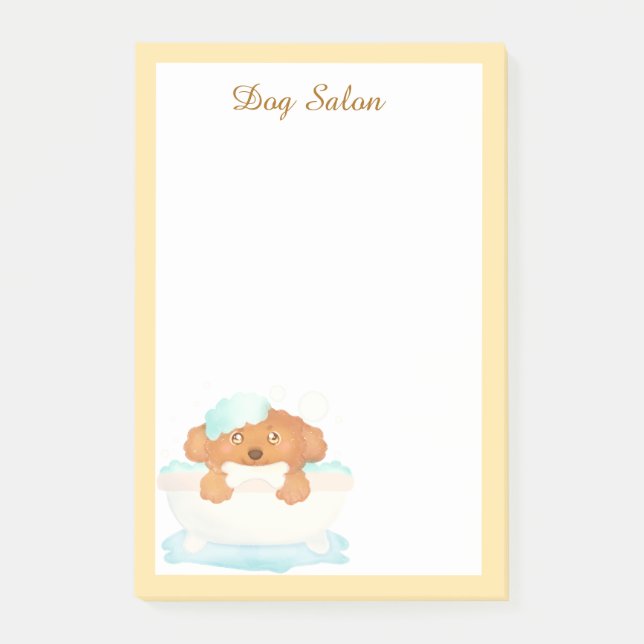 Dog Grooming Salon Post-it Notes (Front)