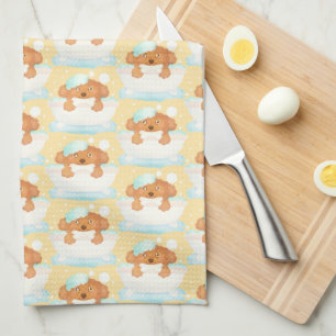 Dog Grooming Salon Tea Towel