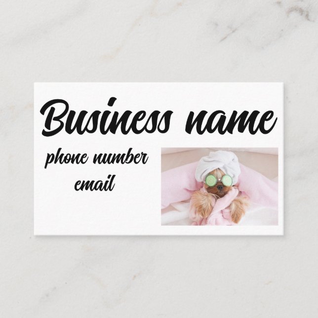 Dog grooming Spa Business Card (Front)