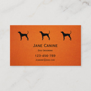 Dog Grooming stylish modern professional Business Card