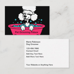 Dog Grooming Trendy Cool Business Cards