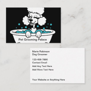 Dog Grooming Trendy Cool Business Cards
