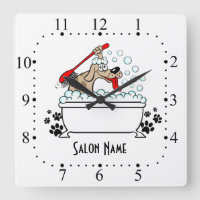 Dog grooming  Wall Clock