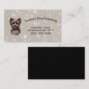 Dog Grooming Yorkie  Business Card