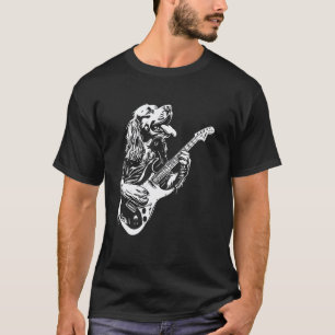 Dog Guitarist Guitar - English Springer Spaniel Da T-Shirt