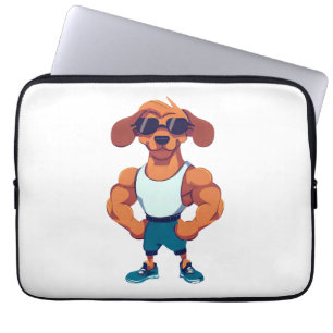 Dog Gym Laptop Sleeve