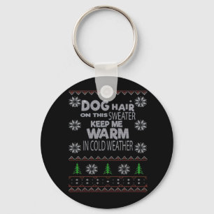 Dog Hair Christmas Sweater Essential T-Shirt Key Ring