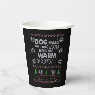 Dog Hair Christmas Sweater Essential T-Shirt Paper Cups