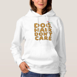 Dog Hair, Don’t Care – Playful Typography Design Hoodie