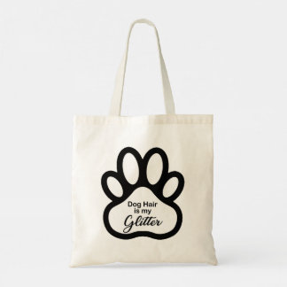 Dog Hair Glitter Paw Tote