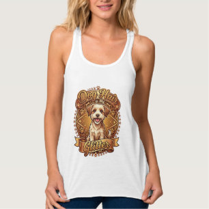 Dog Hair Is Glitter Fluffy Gold Ribbon_1 Singlet