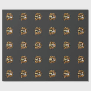 Dog Hair Is My Glitter Dog Lover Wrapping Paper