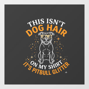 Dog Hair Pitbull Glitter Wearing Sunglasses Stars