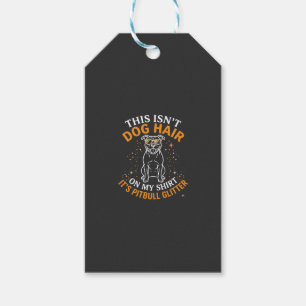 Dog Hair Pitbull Glitter Wearing Sunglasses Stars Gift Tags