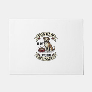 Dog Hair Shirt Vintage Engraving Funny Dog Lover D Doormat
