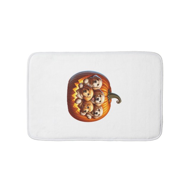 Dog Halloween Bath Mat (Front)