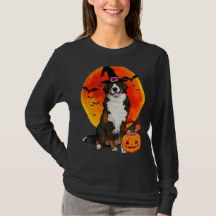 Dog Halloween Bernese Mountain Dog Jack O Lantern  T-Shirt