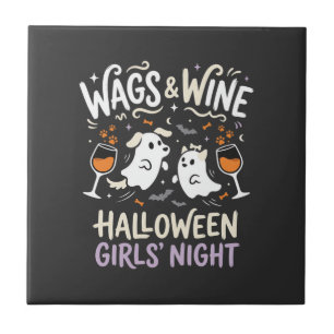Dog Halloween Boo Crew Tile
