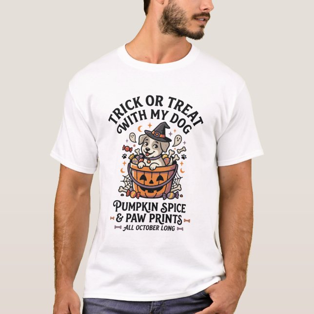 Dog Halloween Candy Night T-Shirt (Front)