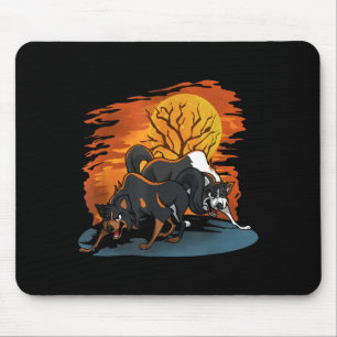 Dog Halloween Costume Gift - Horror Dogs Mouse Pad