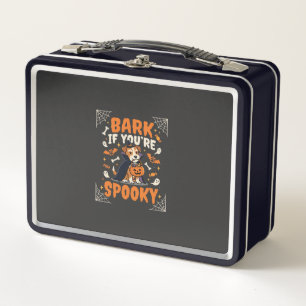 Dog Halloween Costume Party Metal Lunch Box
