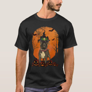 Dog Halloween French Bulldog Jack O Lantern Pumpki T-Shirt