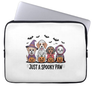Dog Halloween Just a Spooky Paw 2 Laptop Sleeve