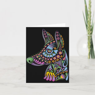 Dog Halloween Mexican - Colourful Costume Dog Card