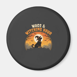 Dog Halloween Moonlight Magnet