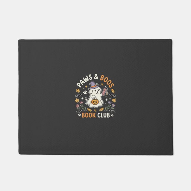 Dog Halloween Paws And Boos Doormat (Front)