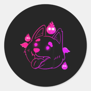 Dog Halloween Pet Clothes Classic Round Sticker