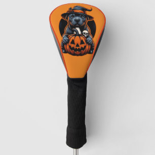 Dog Halloween - Pitbull Witch Golf Head Cover