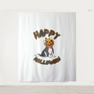 Dog Halloween T ShirtHappy Halloween Dog T Shirt Tapestry