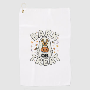 Dog Halloween Treat Squad Golf Towel