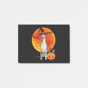 Dog Halloween Whippet Jack O Lantern Pumpkin T-Shi Post-it Notes