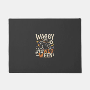 Dog Halloween Witch Night Doormat