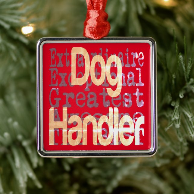Dog Handler Extraordinaire Metal Tree Decoration (Tree)