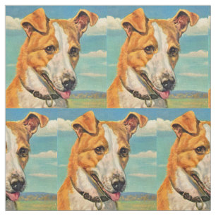 dog handsome dog print fabric